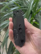 al Folding Tool – 10Cr15MoVCo Steel, Titanium Handle, Black PVD