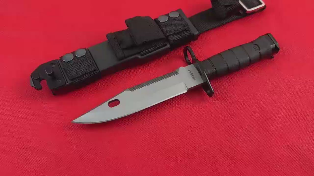 M9 Bayonet Multi-Function Fixed Blade – 7Cr15MoV Steel