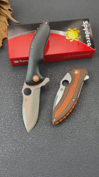 Premium Folding Knife CPM30V Blade Stainless Steel Handle