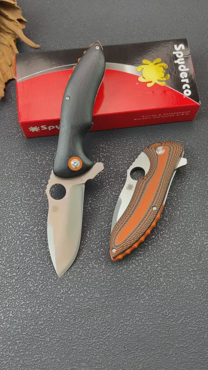 Premium Folding Knife CPM30V Blade Stainless Steel Handle
