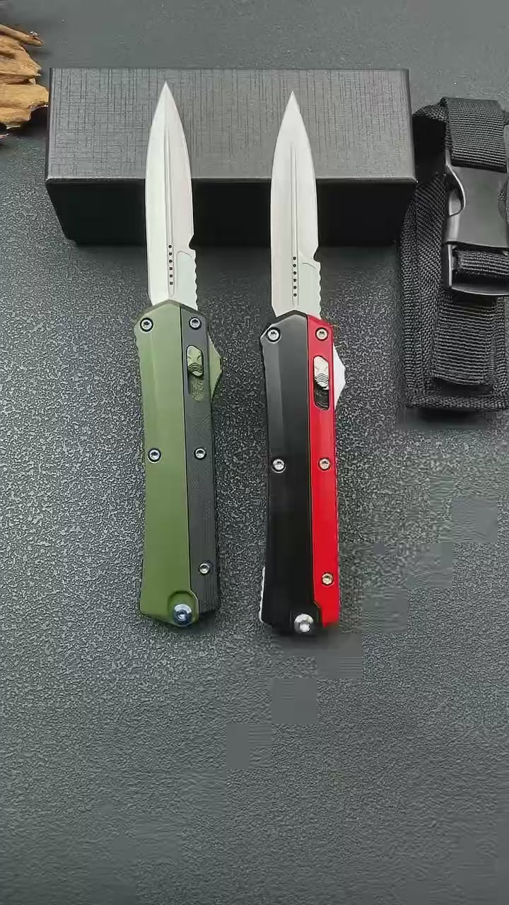 9'' New 8Cr14MoV Steel Blade Zinc Alloy Handle Pocket Camping Knife