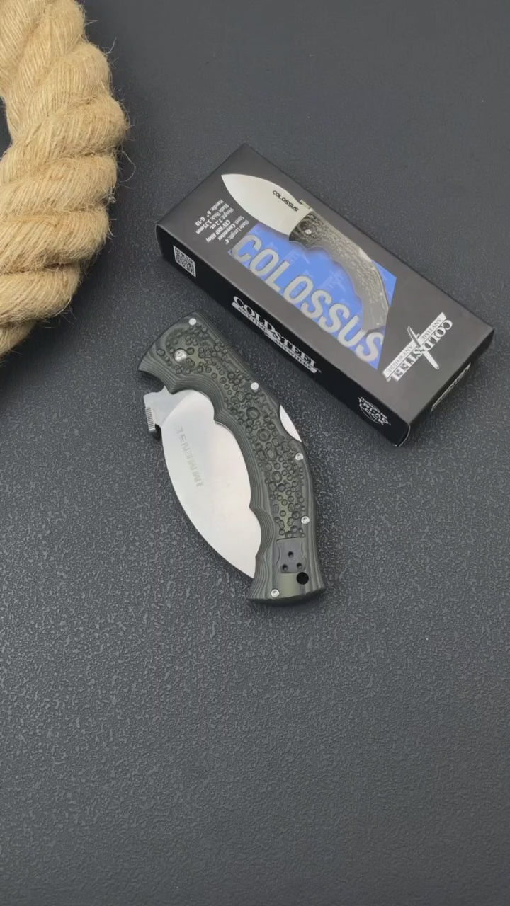 IMMENSE Folding Knife – 8CR14MOV Steel | Stainless Steel + G10 Handle | Stone Wash & Black Versions
