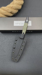 Premium Tactical Fixed Blade Knife - G10 Handle, 8Cr14MoV Steel4045