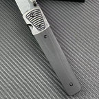 9''New Stone Wash CPM 20CV Blade G10 Handle s Folding Pocket Tool VTF199
