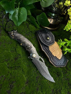 Damascus Blade Pocket Camping Collection Folding Tool VTF58