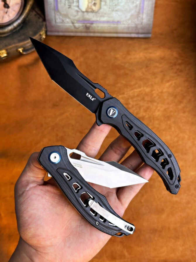 8'' New FoldingKnife 14C28N Blade G10 Handle EDC Knife VTF75