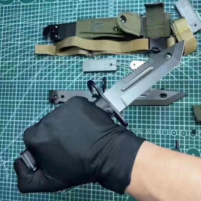 New HighCarbon Steel Fixed Blade Plastic Handle Collection Knife VTH29
