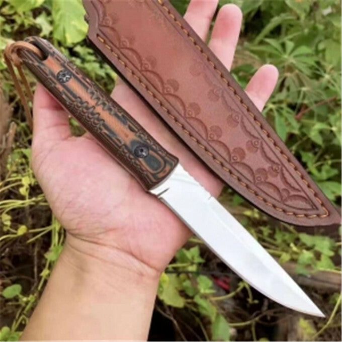 8''New D2 Steel Fixed Blade G10 Handle Camping Knife VTH192