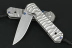 New CNC D2 Blade Sebenza 21 Style Full T4C Titanium Handle Pocket Camping Folding Tool DF05