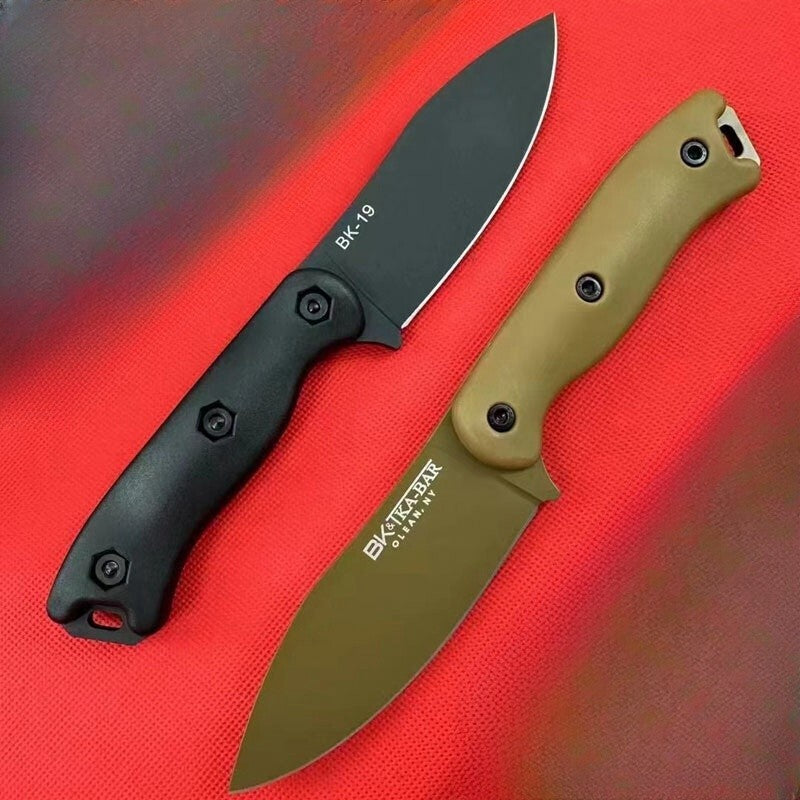 2Pcs/Lot 9'' New D2 Blade GlassFibre Handle Full Tang Camping Knife BK19