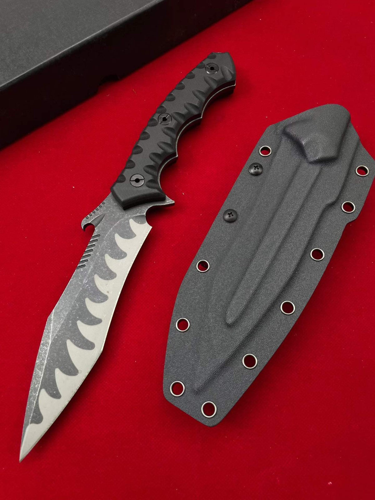 12'' New 9CR14MOV Steel Blade ABS Handle Camping Hunting Knife VTH49