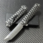 8'' New Damascus Blade Full Steel handle Camping Folding Tool VTF51M