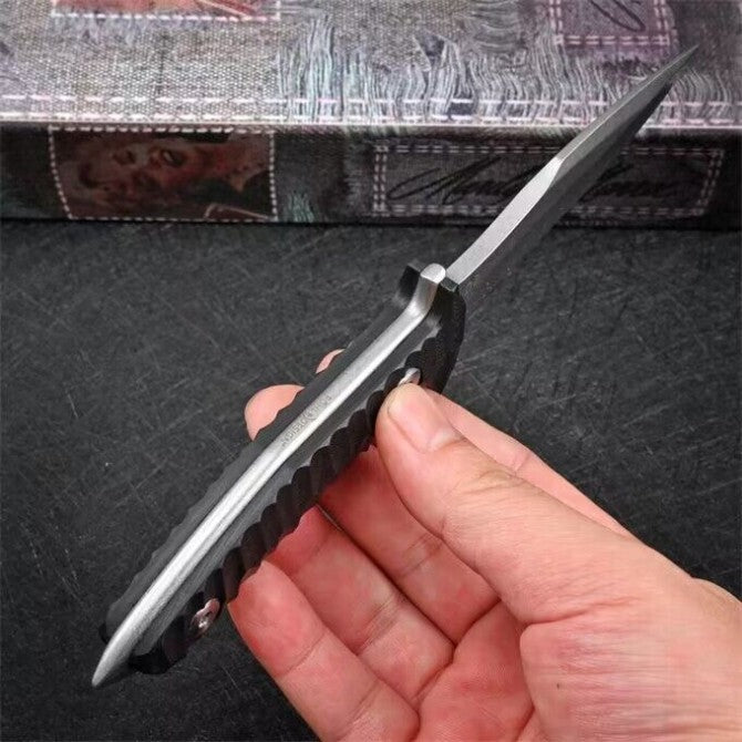 8'' New CNC D2 Blade Full Tang G10 Handle Sharp Knife VTH69