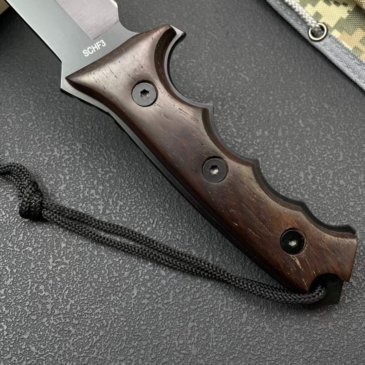 12'' New 9Cr15MoV Steels ABS handle camping Hunting Knife VTH87W