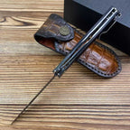 New Folding Tool VG10 Damascus Blade Wood Handle Liner Lock Tool VTF157
