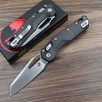 9''New CNC StoneWash M390 Blade Carbon Fibre Handle Camping Folding Tool VTF66