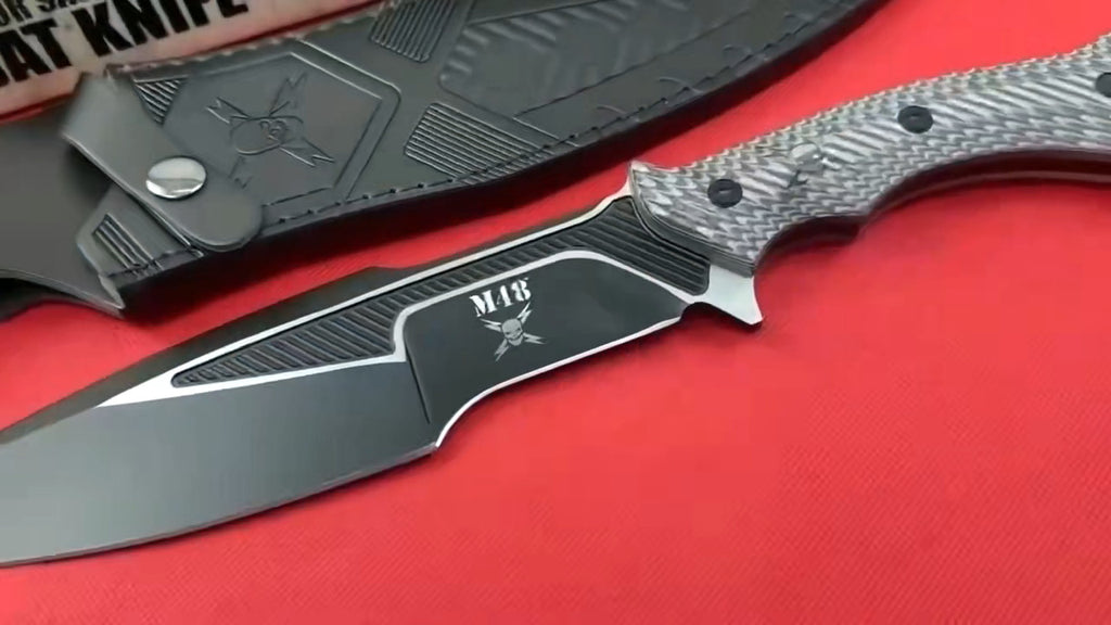 New CNC 7Cr13Mov Steels Fiber Glass handle Collection Knife M48