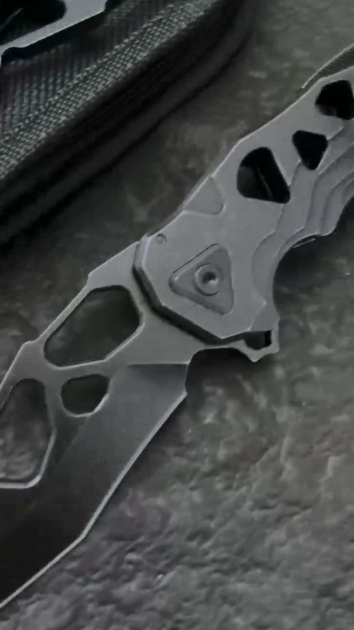 8'' New FoldingKnife D2 Blade Steels Handle Collection Knife DF60
