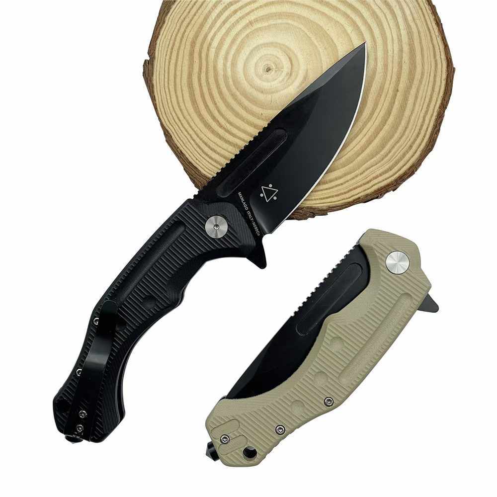 8.5'' New N690 Blade G10 Handle Folding Camping Knife VTF169