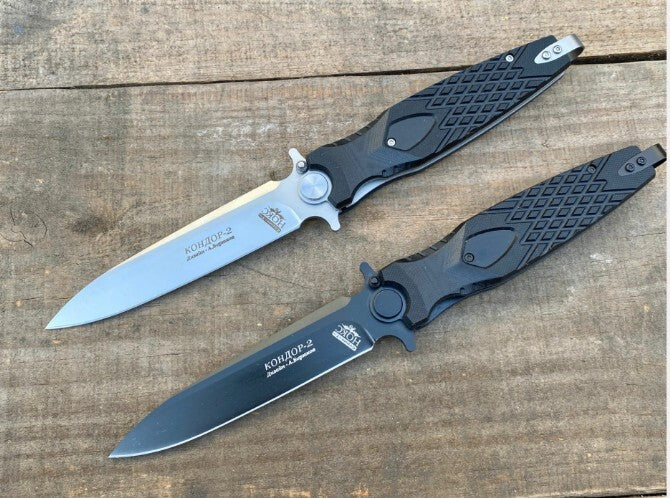 10" New Manual Folding Knife D2 Steel Blade G10 Handle Liner Lock Pocket knife