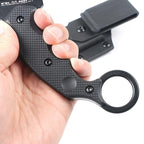 8'' New 440 Steel Fixed Blade G10 Handle Collection Claw Tool C03