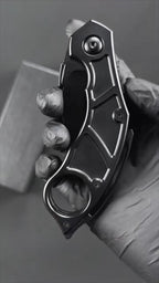 New Manual Folding Tool 14C28N Steel Sandvik Blade Full T4C Titanium Handle Pocket Camping Claw C07