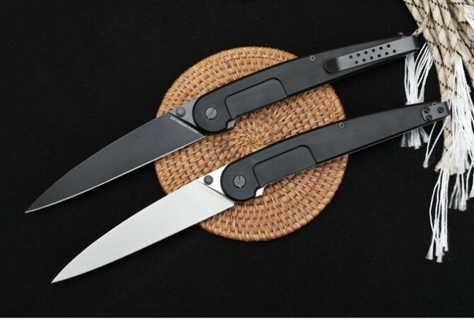 New Manual Folding Knife N690 Blade Aluminum Handle Pocket Knife VTF176