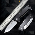 New M390 Steel Blade carbon fiber Handle Pocket Back Lock Camping Folding Knife VTF190