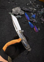 8'' New M390 Blade 420Z2 Steel Handle Folding Camping Tool VTF20