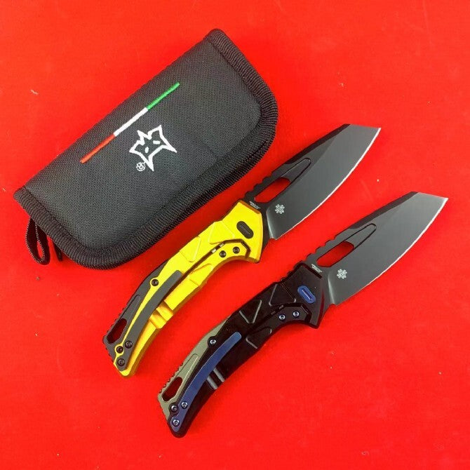 8'' New Fast Opening Magnacut Blade Aluminum Handle Camping Folding Knife VTF552