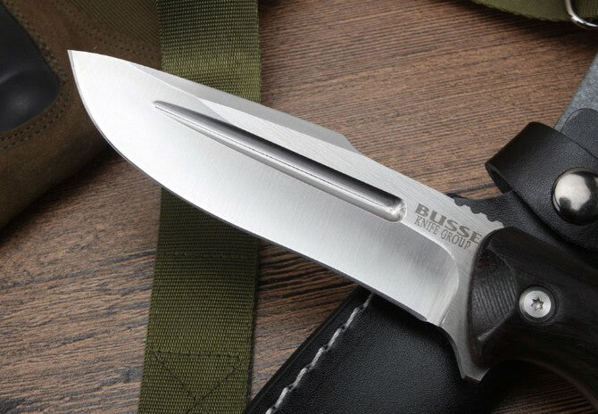 9'' New 440 Steel Fixed Blade Wood Handle Camping Knife VTH126