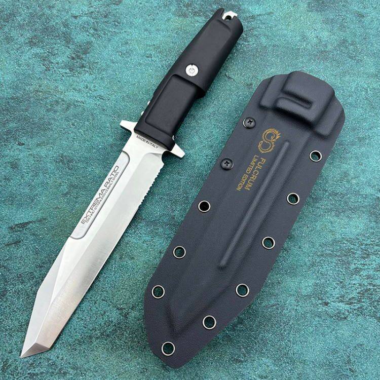 New A8 Steel Fixed Blade FORPRENE Handle Collection Knife VTH41