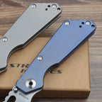 8'' New CNC CPM154 Blade Full T4C Titanium Handle Pocket Camping Folding Tool VTF54