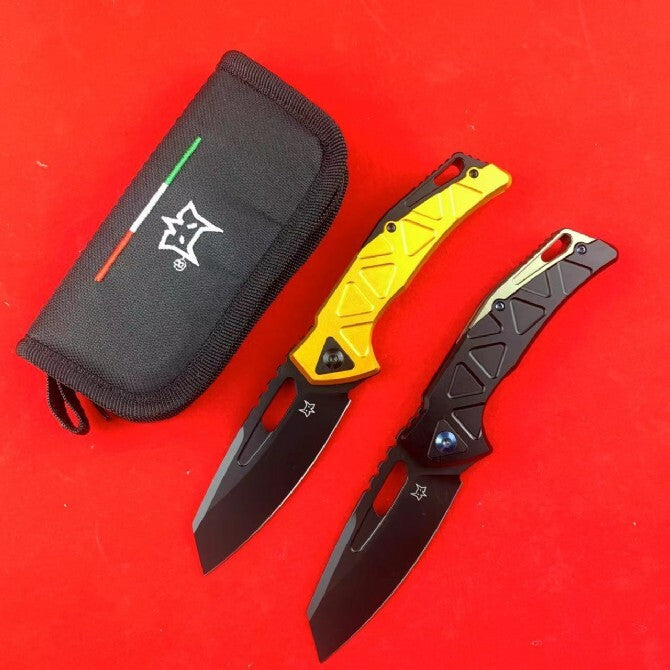 8'' New Fast Opening Magnacut Blade Aluminum Handle Camping Folding Knife VTF552