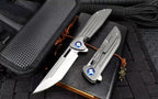 8'' New CNC M390 BladeFull T4C Titanium Handle  Folding Tool VTF92