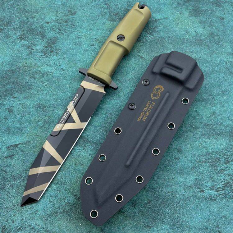 New A8 Steel Fixed Blade FORPRENE Handle Collection Knife VTH41