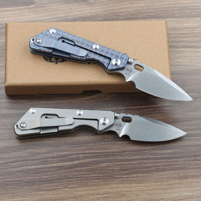 6.5'' New CPM154 Blade Full T4C Titanium Handle Pocket Camping Folding Knife VTF56