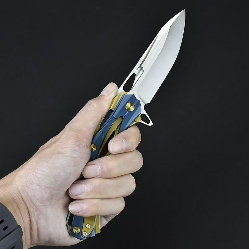9'' New 7Cr17MoV Blade Steels Handle Pocket Folding Knife VTF06