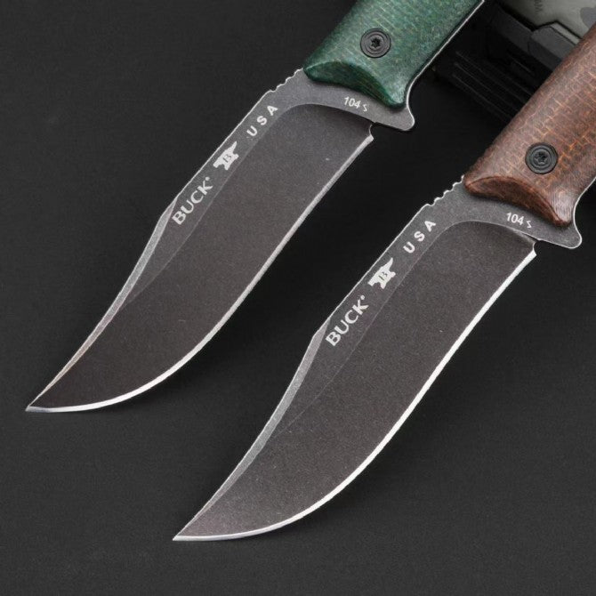 9'' New Stone Wash 14C28N Blade Linen Handle Camping Knife VTH72