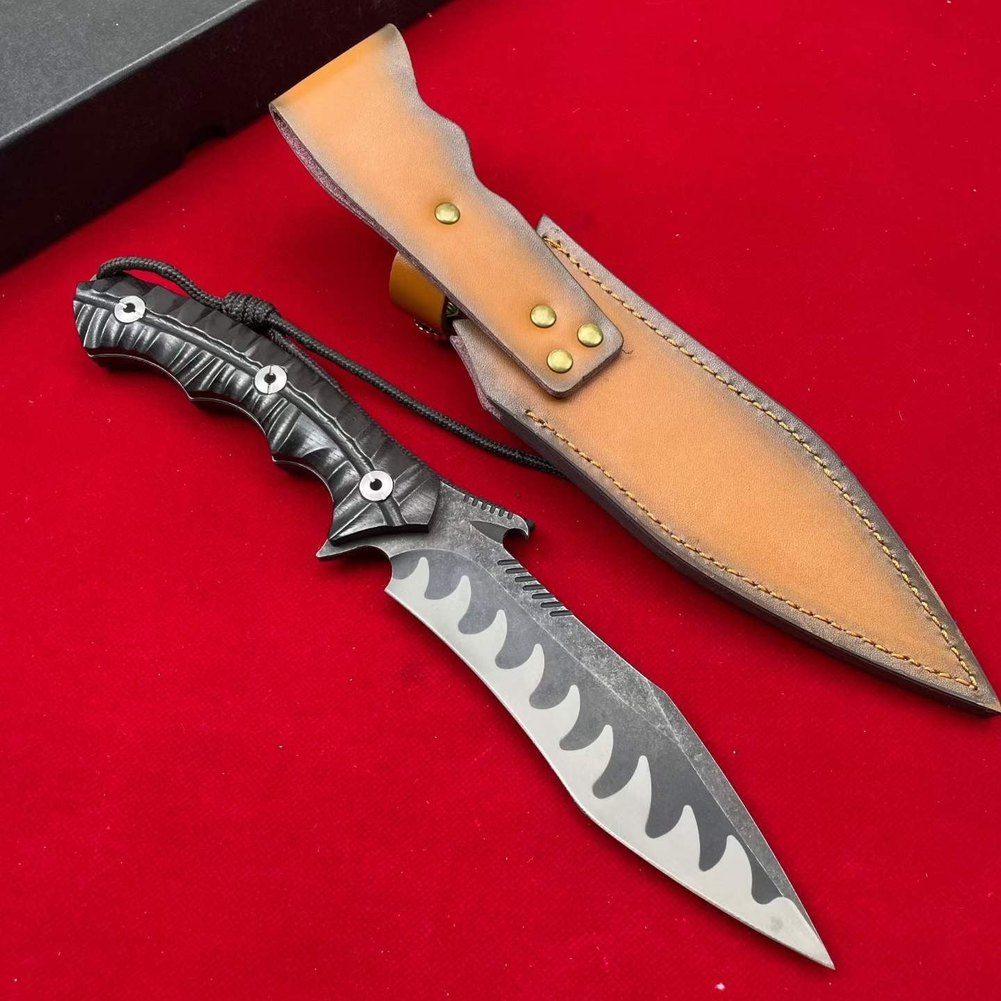 12'' New 9CR14MOV Steel Blade ABS Handle Camping Hunting Knife VTH49S