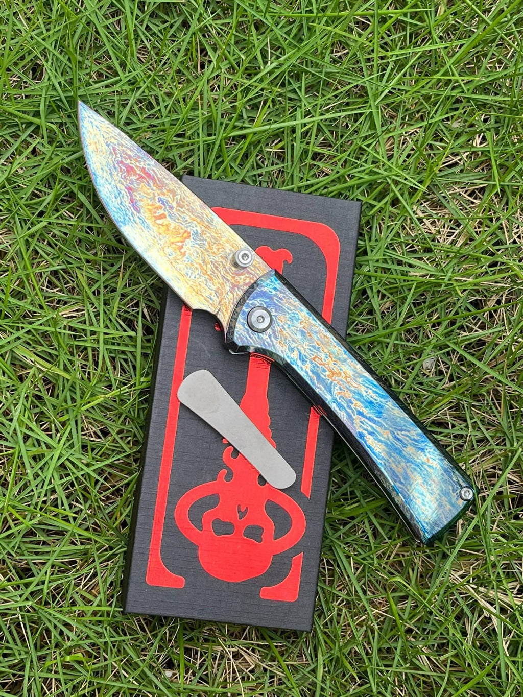 8'' New Folding M390 Steels Blade Full T4C Titanium Handle  Camping PocketKnife VTF107S