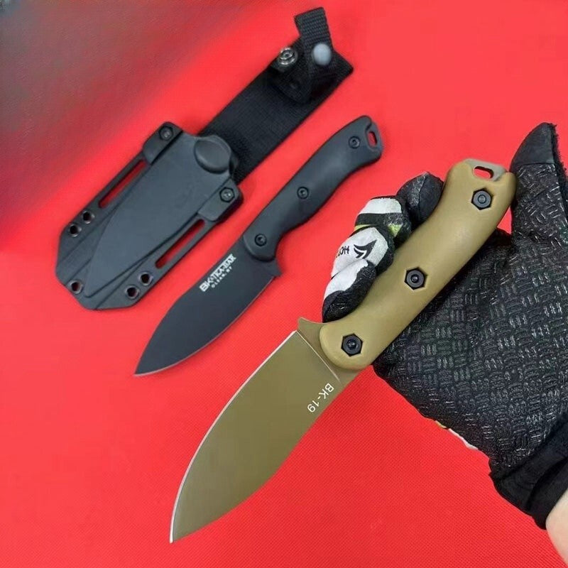 2Pcs/Lot 9'' New D2 Blade GlassFibre Handle Full Tang Camping Knife BK19