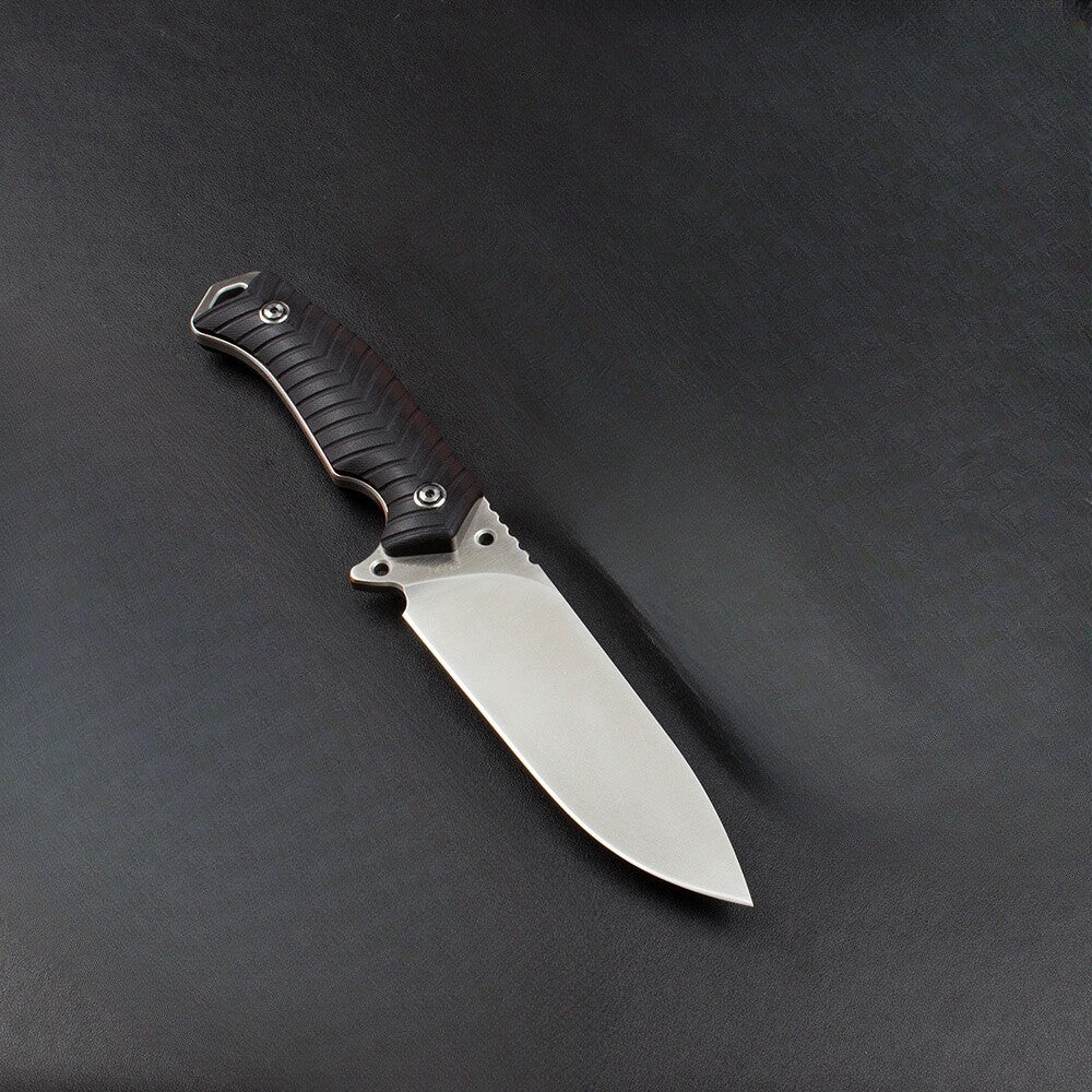 10'' New CNC DC53 Steel 5MM Blade G10 Handle Camping Knife VTH76