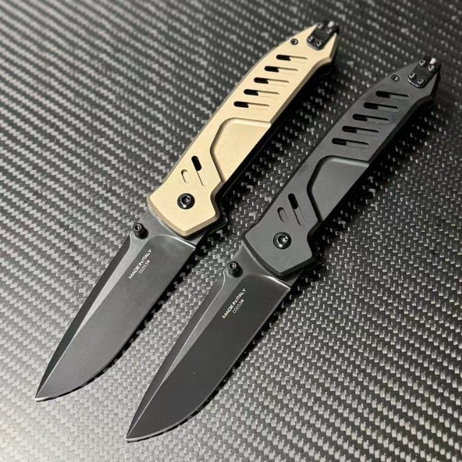 New N690 Blade Aluminum Handle Camping Pocket Folding EDC Knife VTF118