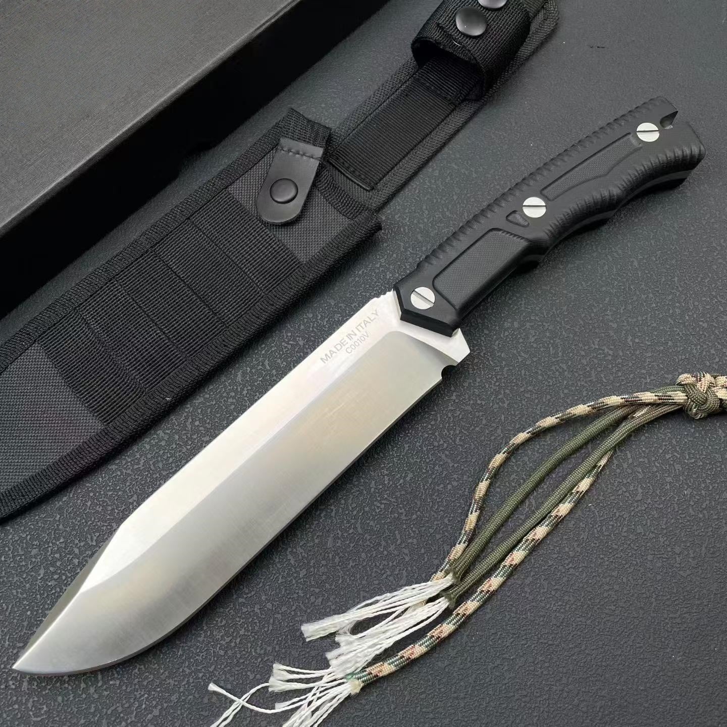 New Fixed Blade N690 Blade G10 Handle Camping Hiking Knife VTH17