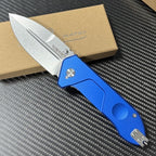 9.5'' New CNC Stone wash N690 Blade Aluminum Handle Survival Folding Tool VTF76