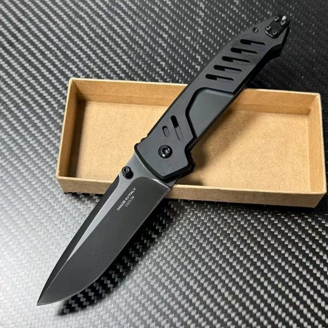 New N690 Blade Aluminum Handle Camping Pocket Folding EDC Knife VTF118