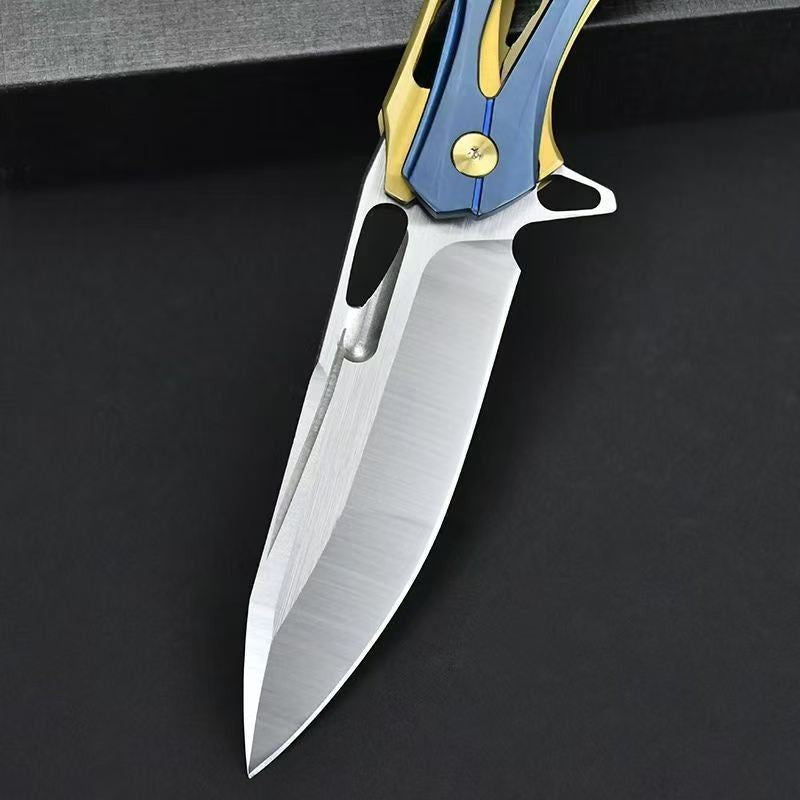 9'' New 7Cr17MoV Blade Steels Handle Pocket Folding Knife VTF06