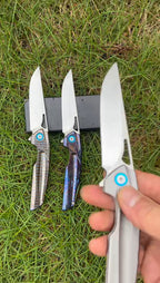 New Manual Folding Tool D2 Steel Blade Full T4C Titanium Handle Pocket Camping Tool DF47