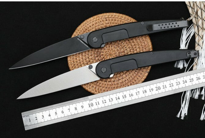 New Manual Folding Knife N690 Blade Aluminum Handle Pocket Knife VTF176